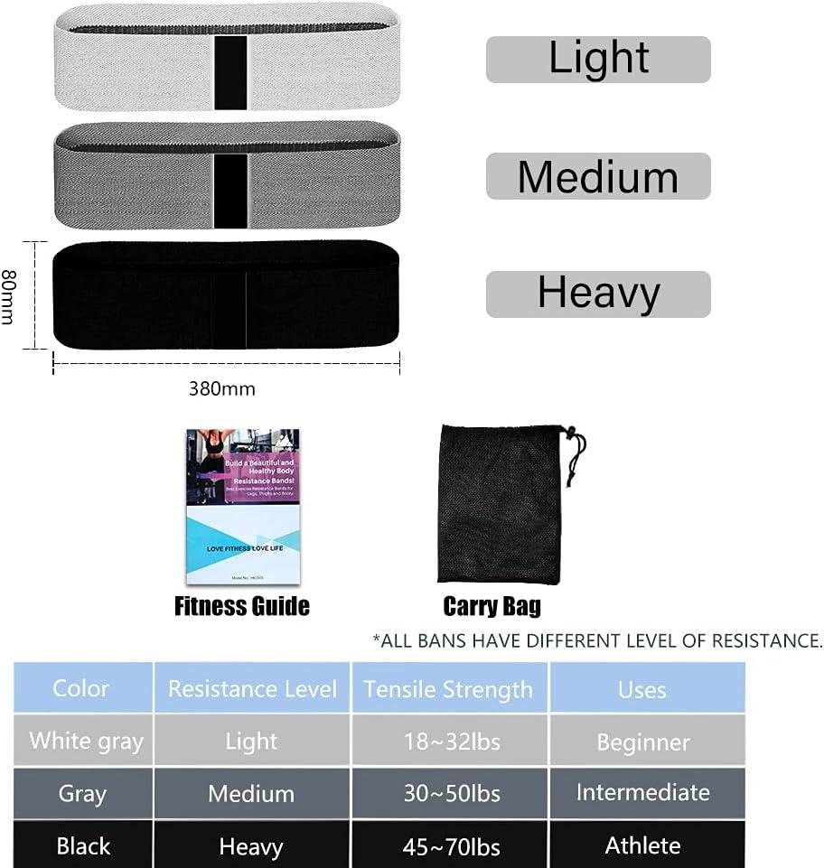 imageUten Resistance Bands for Women and Man NonSlip Booty Bands for Legs and Butt 3 Levels Workout Bands Exercise Bands Glute Bands Elastic Bands for Home Fitness Yoga Pilates Gym