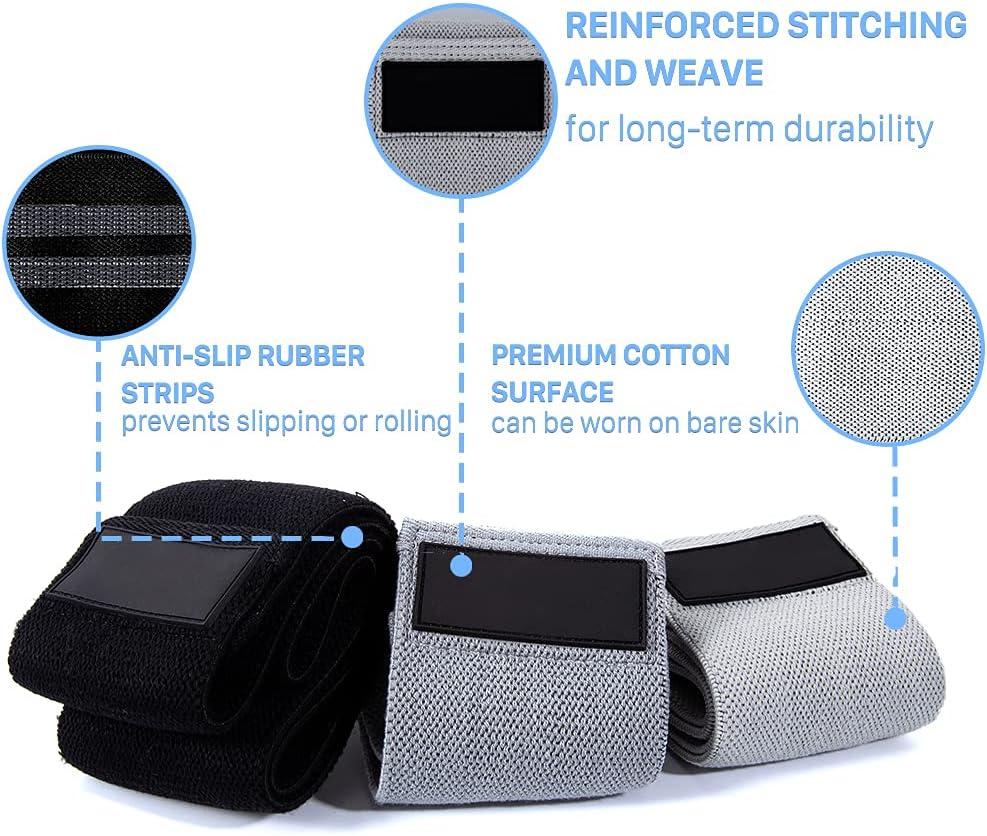 imageUten Resistance Bands for Women and Man NonSlip Booty Bands for Legs and Butt 3 Levels Workout Bands Exercise Bands Glute Bands Elastic Bands for Home Fitness Yoga Pilates Gym