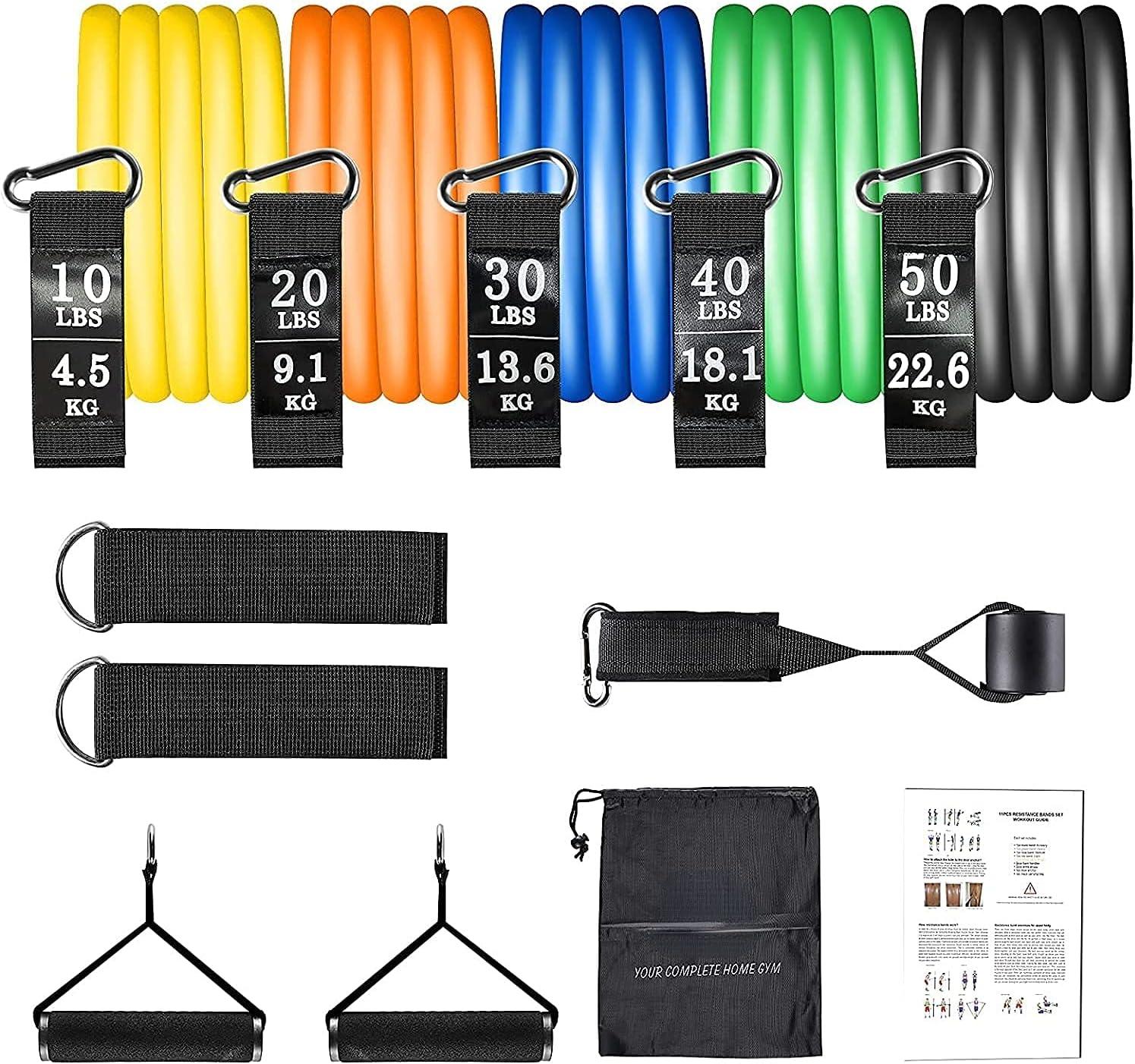 imageUten Resistance BandsYellow  Orange  Blue  Green  Black