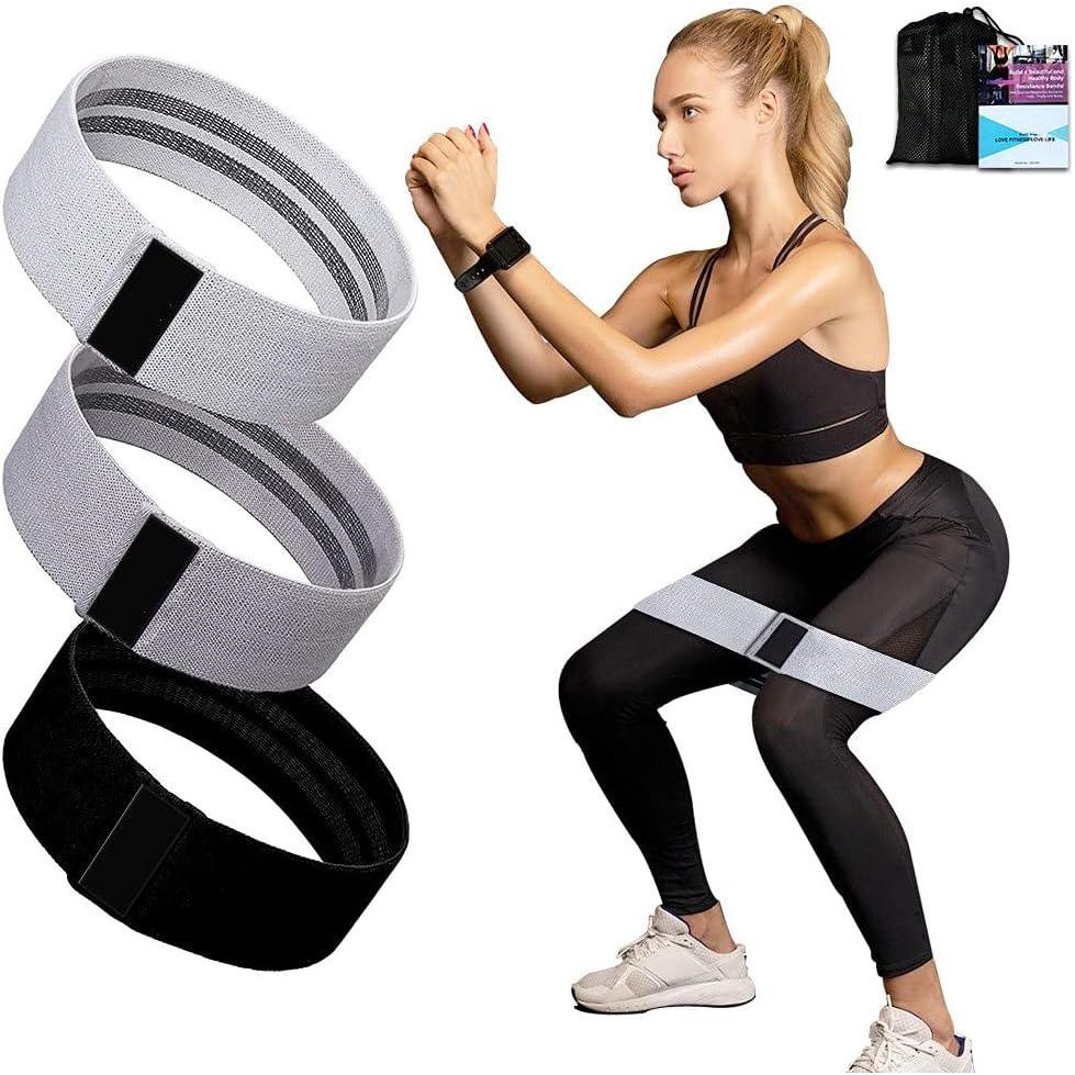 imageUten Resistance Bands for Women and Man NonSlip Booty Bands for Legs and Butt 3 Levels Workout Bands Exercise Bands Glute Bands Elastic Bands for Home Fitness Yoga Pilates Gym