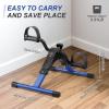 imageUten Folding Pedal Exerciser Under Desk Bike Pedal Exerciser Mini Under Desk Exercise Bike Foot Hand Cycle Portable Arm and Leg Exercise Peddler Machine with LCD MonitorBBlue