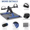 imageUten Folding Pedal Exerciser Under Desk Bike Pedal Exerciser Mini Under Desk Exercise Bike Foot Hand Cycle Portable Arm and Leg Exercise Peddler Machine with LCD MonitorBBlue