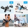 imageUten Folding Pedal Exerciser Under Desk Bike Pedal Exerciser Mini Under Desk Exercise Bike Foot Hand Cycle Portable Arm and Leg Exercise Peddler Machine with LCD MonitorSilver1