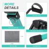 imageUten Folding Pedal Exerciser Under Desk Bike Pedal Exerciser Mini Under Desk Exercise Bike Foot Hand Cycle Portable Arm and Leg Exercise Peddler Machine with LCD MonitorAGreen