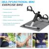 imageUten Folding Pedal Exerciser Under Desk Bike Pedal Exerciser Mini Under Desk Exercise Bike Foot Hand Cycle Portable Arm and Leg Exercise Peddler Machine with LCD MonitorSilver1