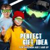 imageUten Night vision Goggles for Kids Adjustable Elastic Band Glasses with LED Light Beams Spy Gear with FlipOut Lights Green Lens Spy Role Play Birthday Gifts and Christmas Gifts for Kids