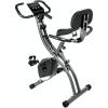 imageExercise Bike Large Indoor Folding Magnetic Bike Fitness Bike Upright ampamp Recumbent 8Level Adjustable Magnetic Resistance with Pulse Sensors Black ampamp Grey